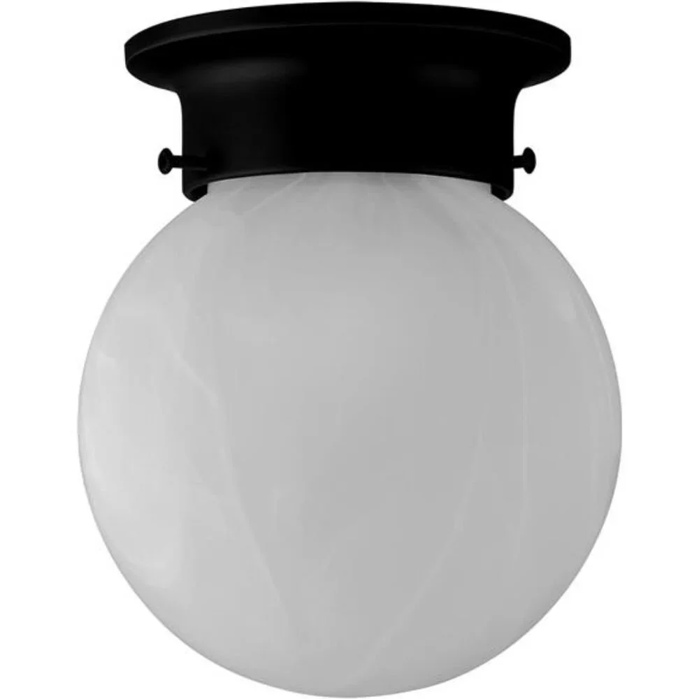 Design House 588483 Traditional 1 Indoor Ceiling Mount Globe Light Dimmable